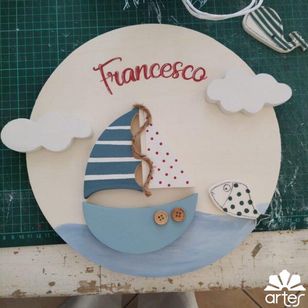 fuoriporta nascita bimbo barchetta